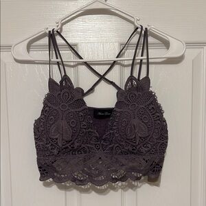 Lace Bralette with Strappy Back